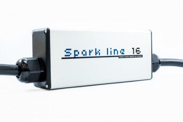 SPARK LINE 16 - kabel med kontrolboks 11kW (3X16A), TYPE2-CEE RØD, 16A x 3-faset, 5m