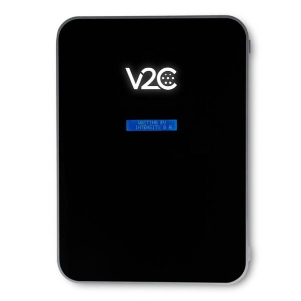 V2C Trydan 22kW stik med display, 3-faset, Type 2-stik, Sort, Solcelle
