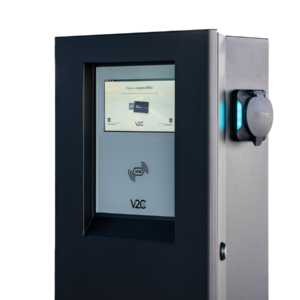 V2C POLE PRO stik (2×22 kW), 8'' display, 4G, LAN/Wifi, RFID - Image 4