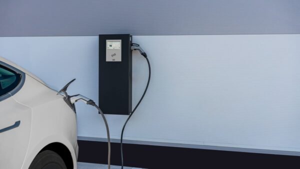 V2C POLE Wallbox stik (2×22 kW), 8'' display, 4G, LAN/Wifi, RFID