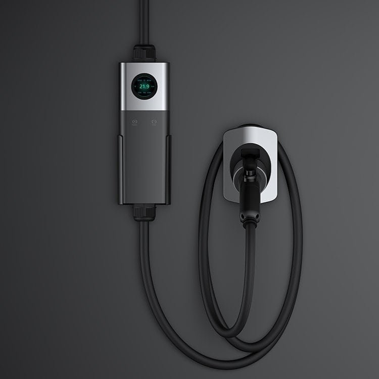 Bærbar oplader med DISPLAY-styreboks 22kW (3X32A), TYPE2-CEE RØD, 32A x 3 faser, 5m - Image 5